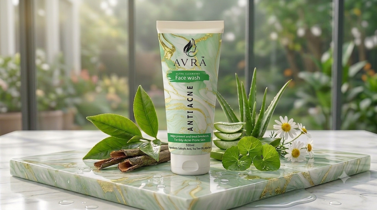 Avra Anti-Acne Face Wash - Removes Dirt and Impurities, Promotes Even Radiant Skin Tone